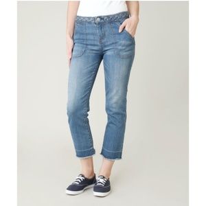 Bootlegger Braided Straight Crop Jeans